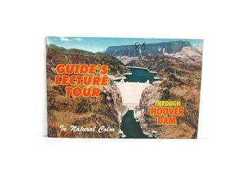 Through Hoover Dam Vintage Guidebook Guide's Lecture Tour Mike Roberts Color Photographs