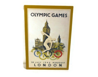 Summer Olympiad IV 1908 London Poster Card TSC-1 1992 ACOG Vintage Olympics Memorabilia