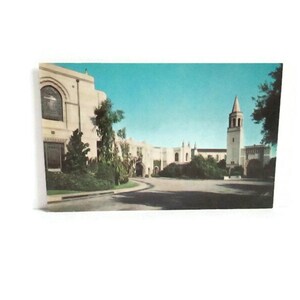 Vintage California Postcard Forest Lawn Mausoleum