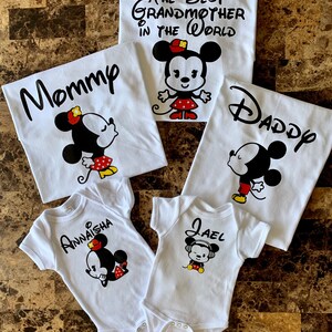 Custom Matching Disney Shirts, Kawaii Cute Family Vacation Shirt, Disney Trip, Matching Custom Family Shirt, Birthday Family Shirts