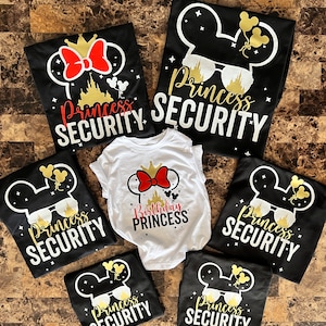 Matching Disney Princess Family Shirts, Disney inspired Shirts, Disney Trip Shirts, Family Vacation, Custom Birthday Shirts, Disney Security