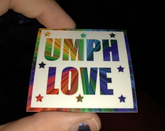 Colorful Umph Love vinyl sticker // UMPH LOVE // Umphrey's Mcgee.