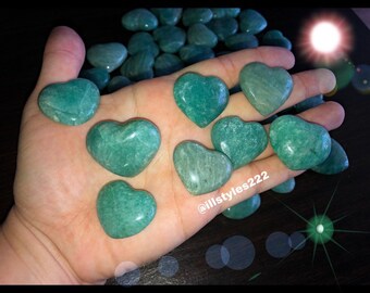 AMAZONITE HEART Pocket stone // soothe // rocks // minerals