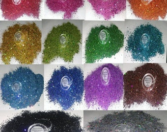 Holographischer Glitter. 17 verschiedene Sorten zur Auswahl. Funkel-Schimmer glänzt von iLLStyles