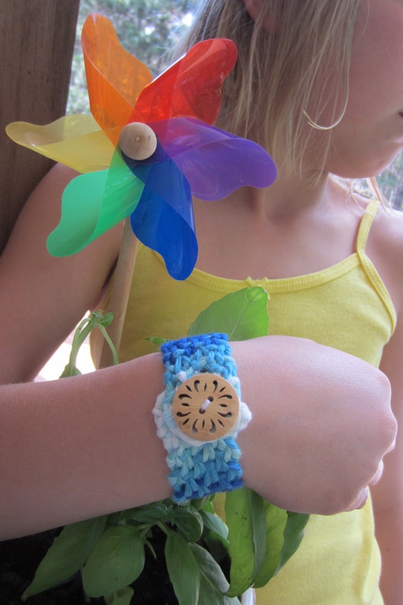 Knitlet Handmade Knit Cuff Bracelet for Kids - Etsy