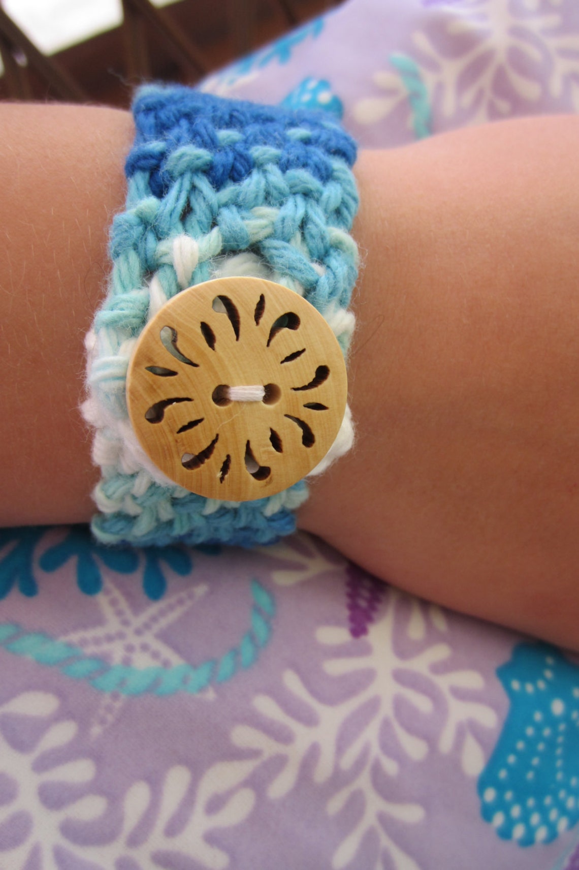 Knitlet Handmade Knit Cuff Bracelet for Kids Etsy