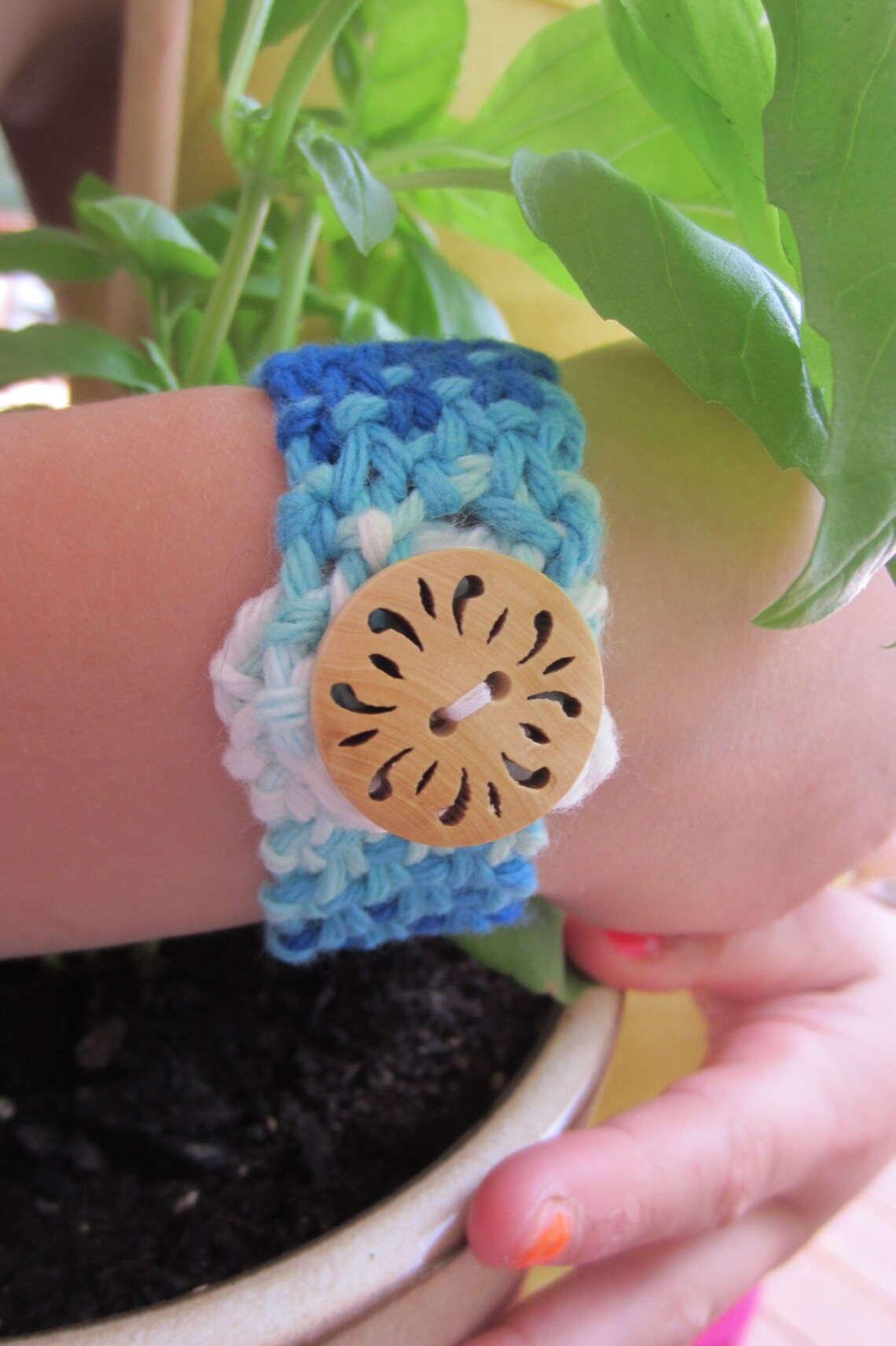 Knitlet Handmade Knit Cuff Bracelet for Kids Etsy