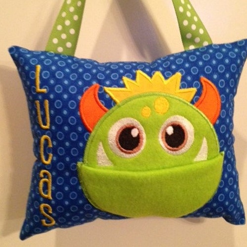 Tooth fairy pillow for boys personalized christmas gift etsy