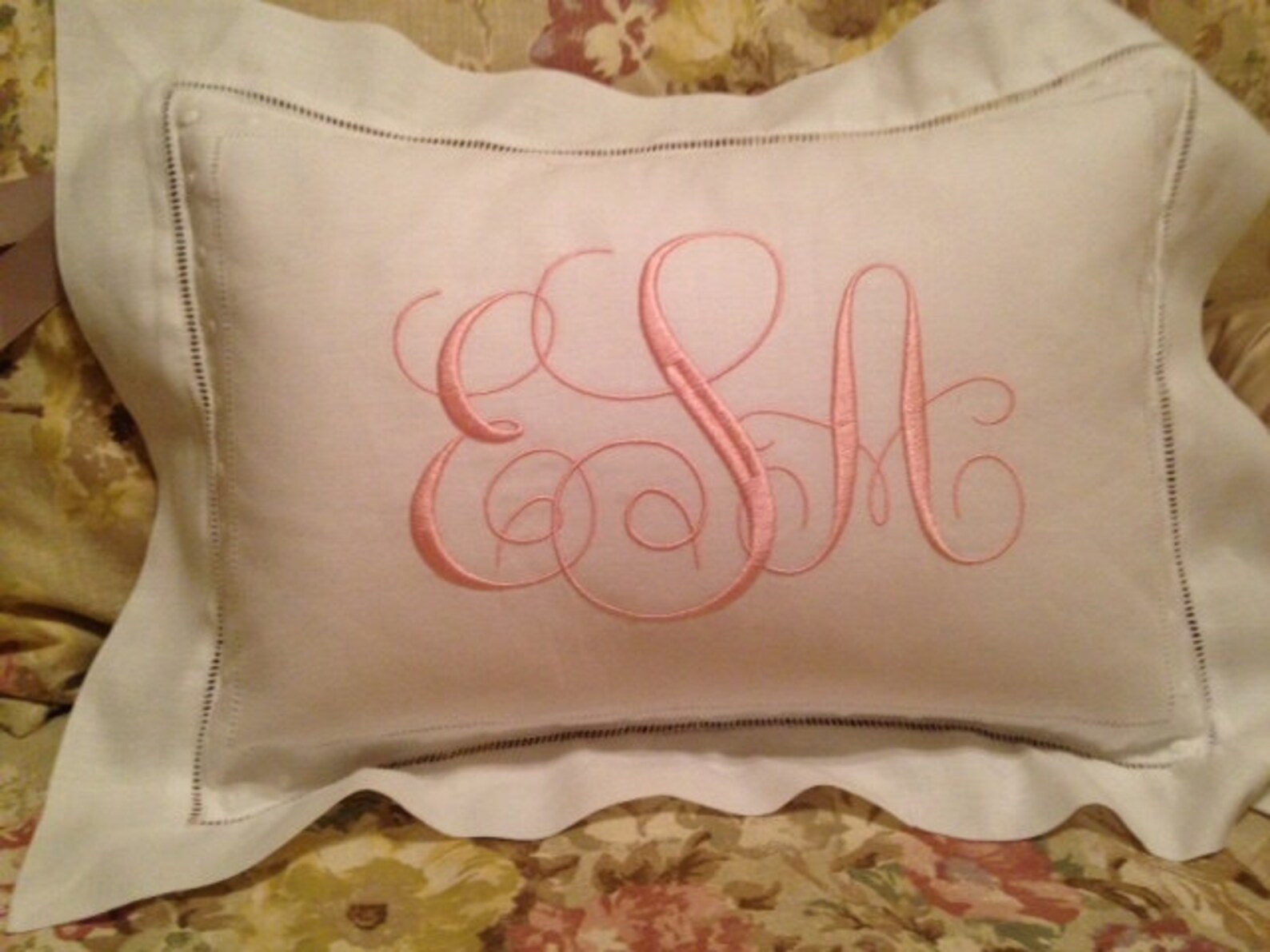 Monogrammed Pillow Sham/Baby Pillow Etsy