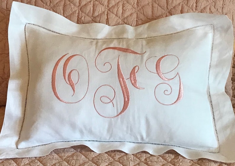 Monogrammed Baby Pillow Sham Decorative Pillow Baby Nursery Etsy
