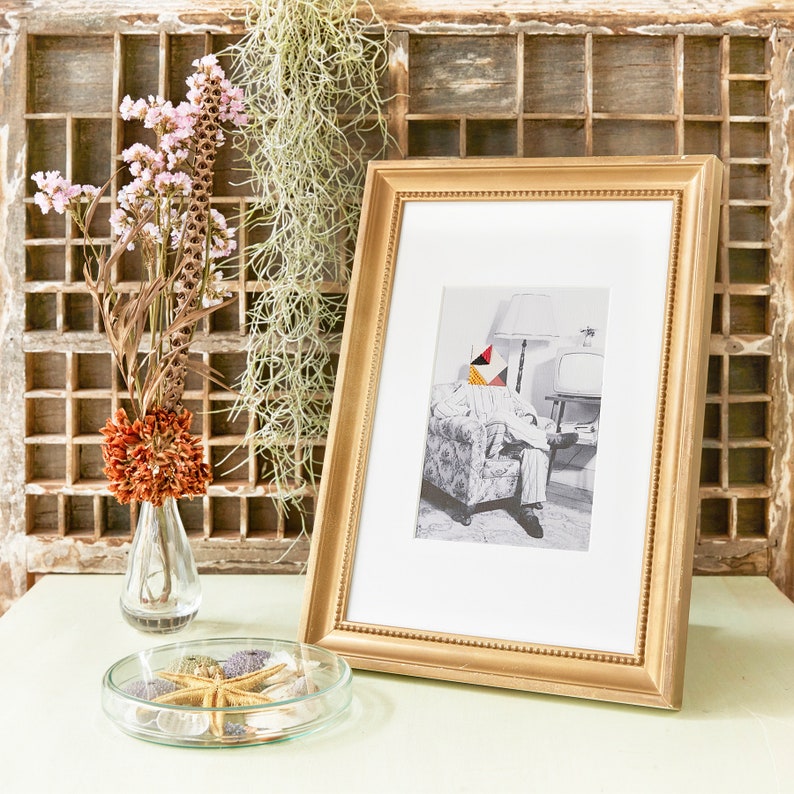 Embroidery digital collage print *vintage collection