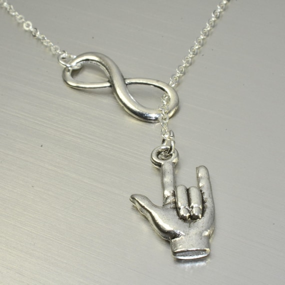 Asl i love you deals necklace