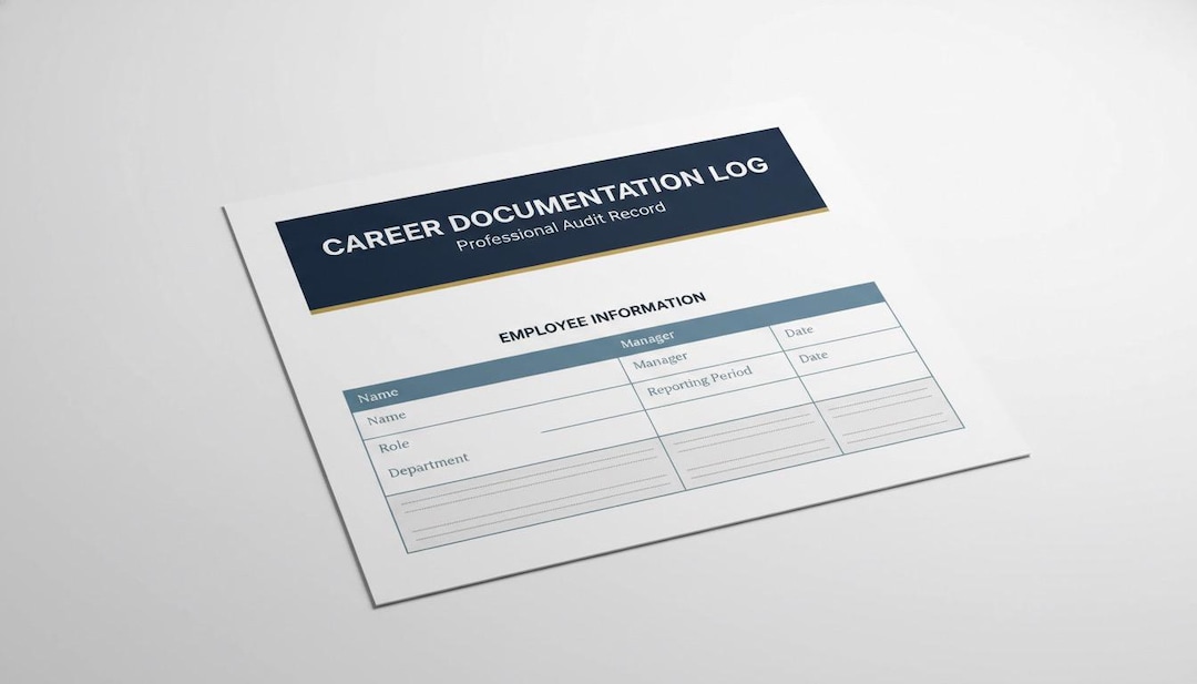 Career Documentation Log | Professional Audit Record | Work Activity ...