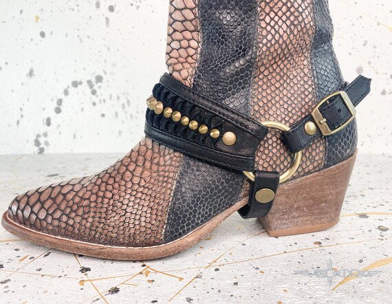 cowboy boot harness straps