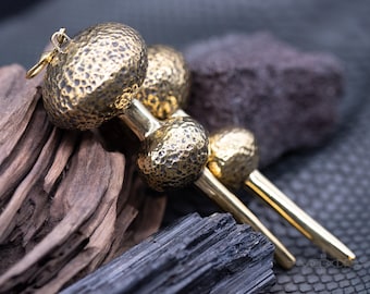 Brass Lakshmi Ear Hangers, Decorative Ear Wire Hook
