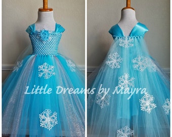 Snowflake tutu dress, Winter tutu dress, Birthday tutu dress, Pageant tutu dress, Halloween tutu dress size nb to 14years