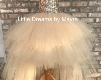 High low gold tutu dress, Gold birthday tutu dress, Low High birthday party outfit size nb to 14years