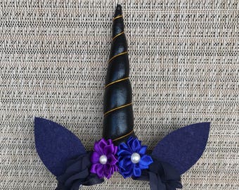 Unicorn birthday party inspired headband fit any size