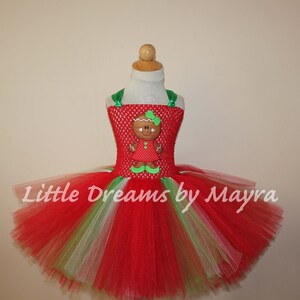 Gingerbread inspired tutu dress, Gingerbread inspired outfit, Christmas tutu dress, Christmas tutu outfit