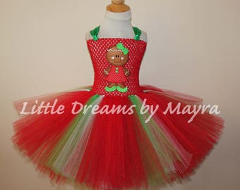 gingerbread tutu dress