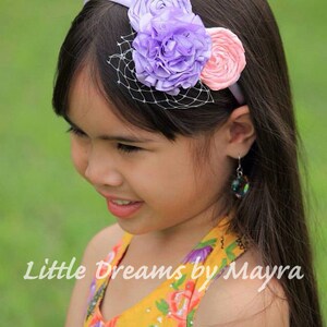 Handmade flower headband, Gorgeous flower hairclip, Flower girl headpiece