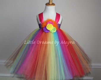 Vestido de circo, Vestido de cumpleanos, Vestido de arcoiris