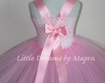 Twinkle Little Star Inspired Tutu Dress and Hairpiece, Pink and