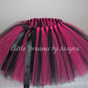 Hot pink and black tutu, baby tutu, kids tutu, teen tutu, adult tutu, any color tutu