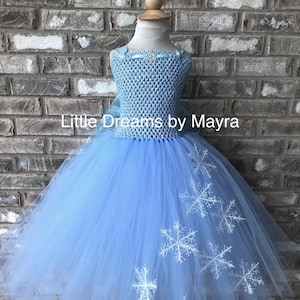 Snowflake tutu dress, Winter tutu dress, Birthday tutu dress, Pageant tutu dress, Halloween tutu dress size nb to 14years image 2