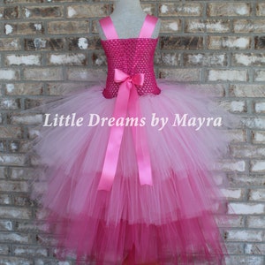 High low tutu dress your choice of color, Pink princess tutu dress, Baby tutu, Toddler tutu, Big girl tutu, small adult tutu dress image 6