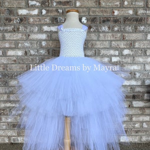 High low tutu dress your choice of color, Cloud tutu dress, Cloud princess tutu dress, Air costume tutu dress, small adult tutu dress image 1
