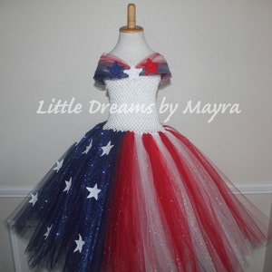 Miss America glitter tutu dress - 4th of July glitter tutu dress - 4th of July pageant dress size nb to 14years