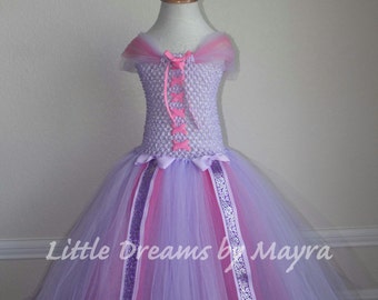 Lavender tutu dress, Lavender and pink birthday party tutu dress inspired size nb to 9years