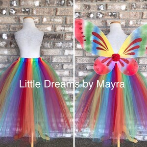 BUTTERFLY WINGS WITH TULL TUTU SKIRT PINK main image 0