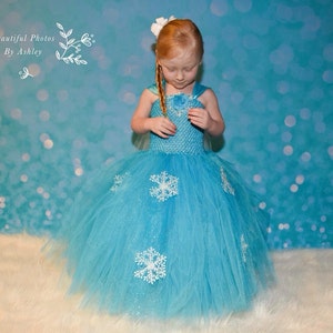 Snowflake tutu dress, Winter tutu dress, Birthday tutu dress, Pageant tutu dress, Halloween tutu dress size nb to 14years