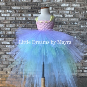 Pastell Regenbogen High Low Tutu Kleid Ihrer Wahl der Farbe, Regenbogen Prinzessin Kleid, Baby-Tutu, Kleinkind-Tutu, kleiner Erwachsener Tutu-Kleid