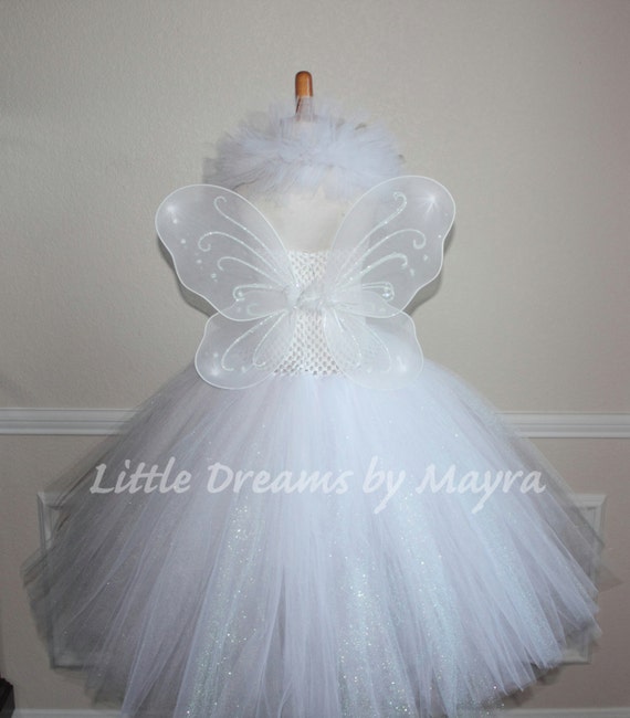 Fairy Godmother Dress Wings and Wand Godmother Glitter Tutu