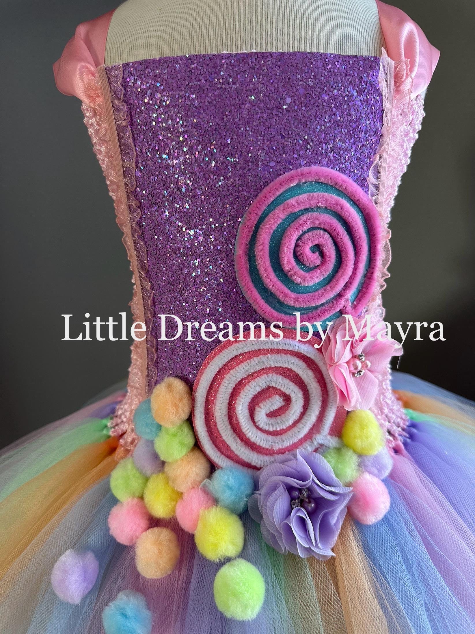 Pastel Candyland Tutu Dress, Candy Machine Tutu Dress, Lollipop