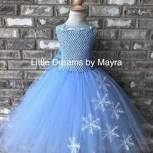 Vestido tutu de floco de neve, vestido tutu de inverno, vestido tutu de aniversário, vestido tutu de concurso de beleza, vestido tutu de Halloween, tamanho NB até 14 anos