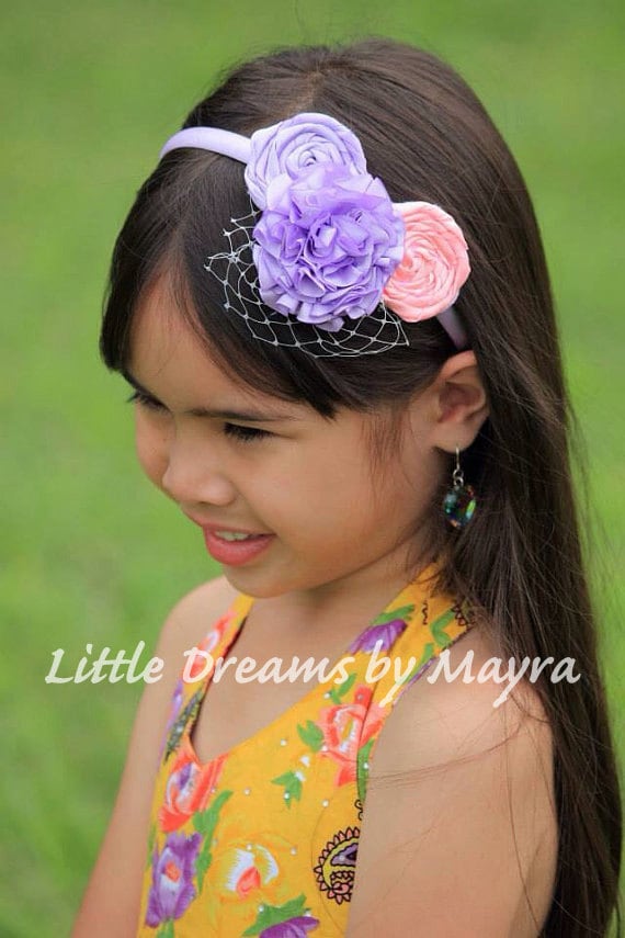 Handmade Flower Headband, Gorgeous Flower Hairclip, Flower  display picture 1