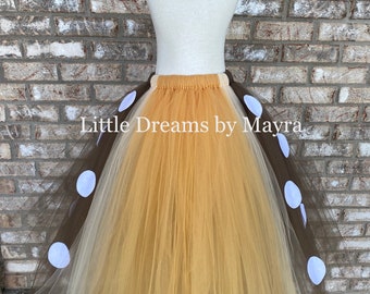 Langer Tutu-Rock für Halloween, Reh-Tutu-Kleid, in mehreren Farben erhältlich, langer Tutu-Rock für Erwachsene, langes Umstands-Tutu, langer Junggesellinnenabschied