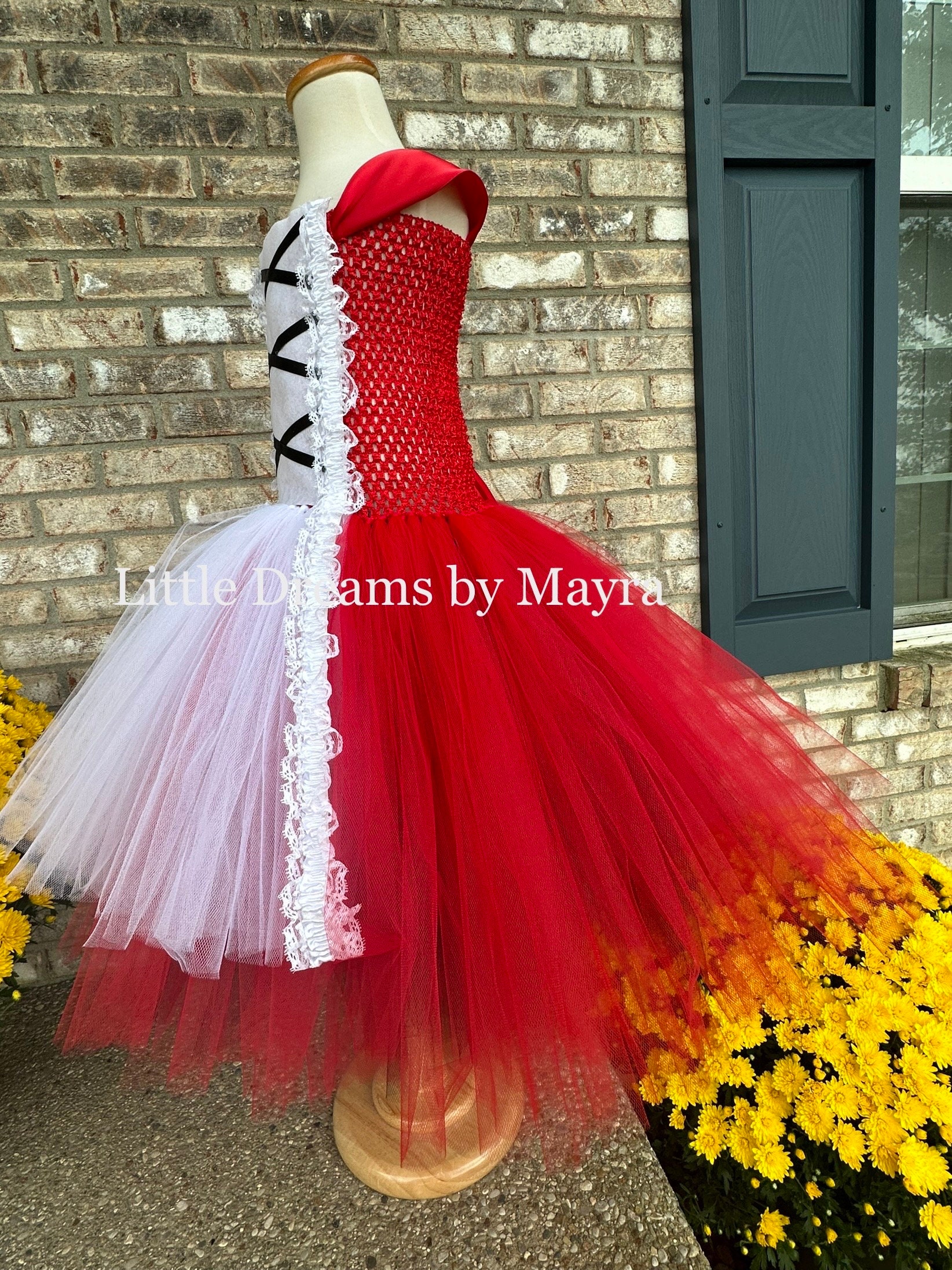 fitted lace wedding dress Cherry Red Tutu Dress 8 main image 1