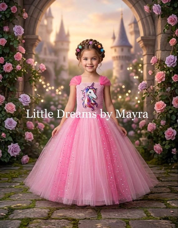 Unicorn Tutu Dress, Pink Unicorn Birthday Party, Princess Unicorn Tutu Dress Outfit Nb to 14years