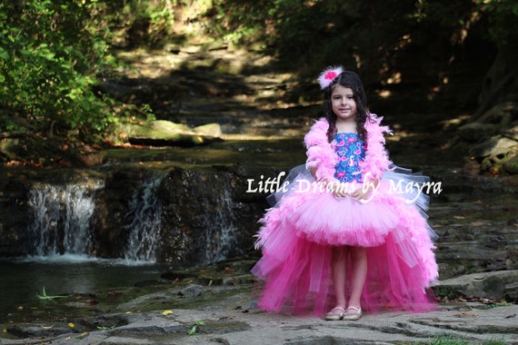 flamingo birthday dress Flamingo Birthday Dress for Girls, Pink Flamingo Costume, Tropical Party Dress, Feather Flamingo Dress, Pageant Dress