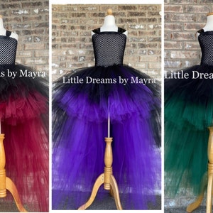 High low tutu dress your choice of color, Witch tutu dress, Halloween tutu dress, Teen tutu dress, Sisters tutu dress costume, any size tutu