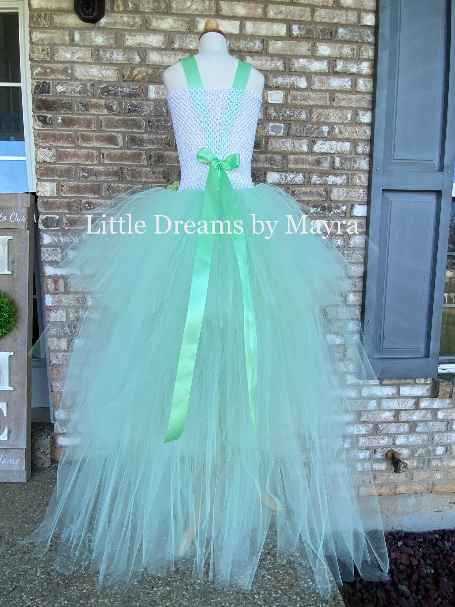 High Low Mint Tutu Dress, Statue of Liberty Inspired Tutu