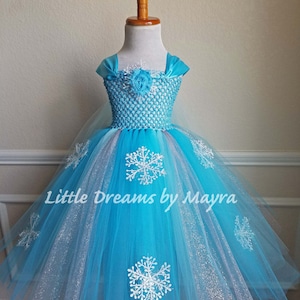 Vestido tutu de floco de neve, vestido tutu de inverno, vestido tutu de aniversário, vestido tutu de concurso de beleza, vestido tutu de Halloween, tamanho NB até 14 anos
