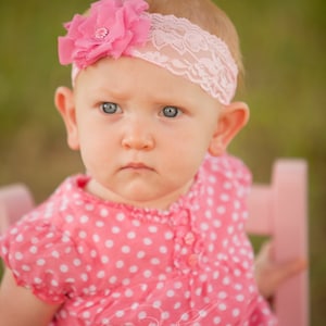 Lace baby headband 0-9 months