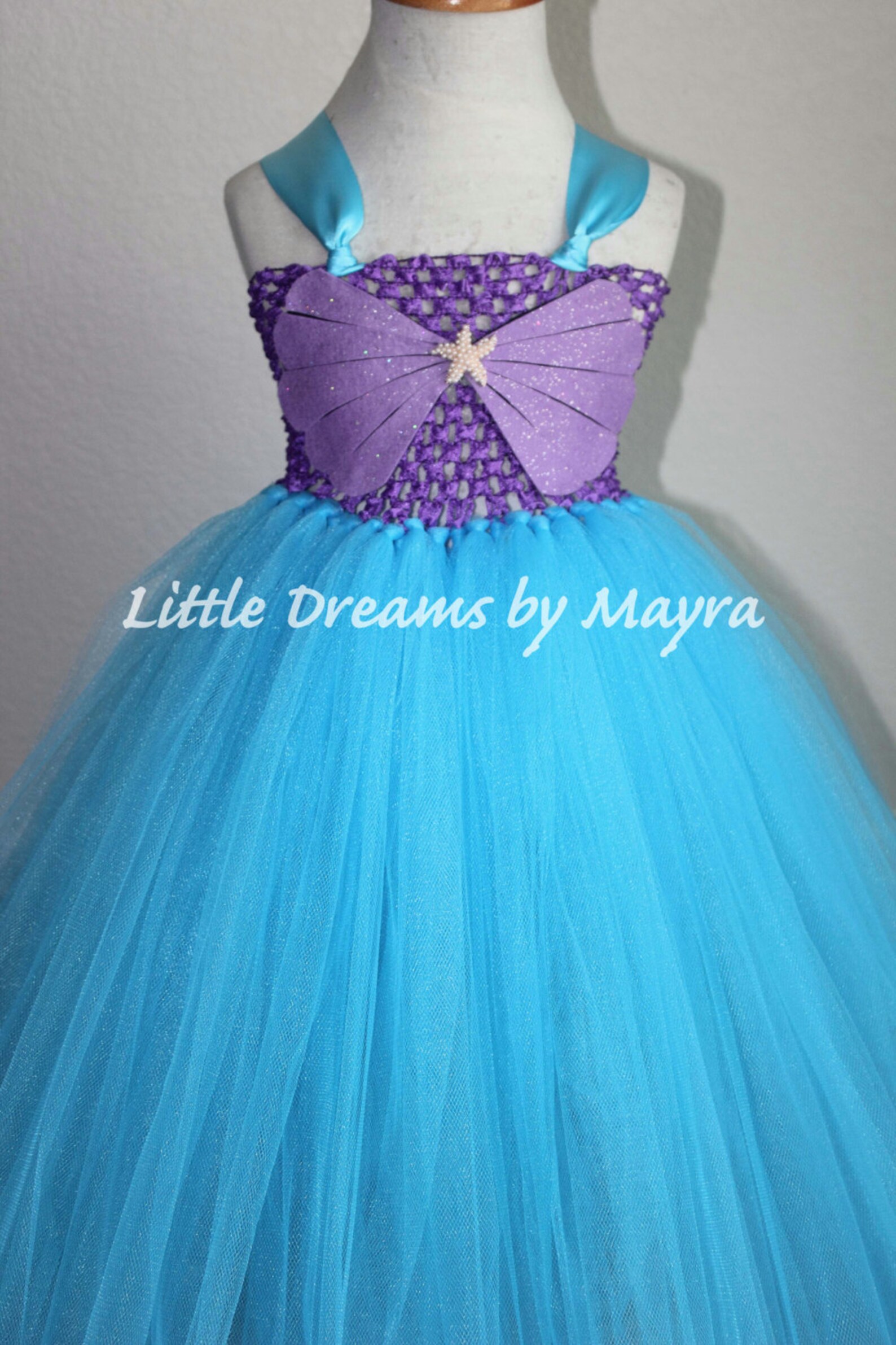 Mermaid Birthday Party Dress Mermaid Princess Dress Etsy