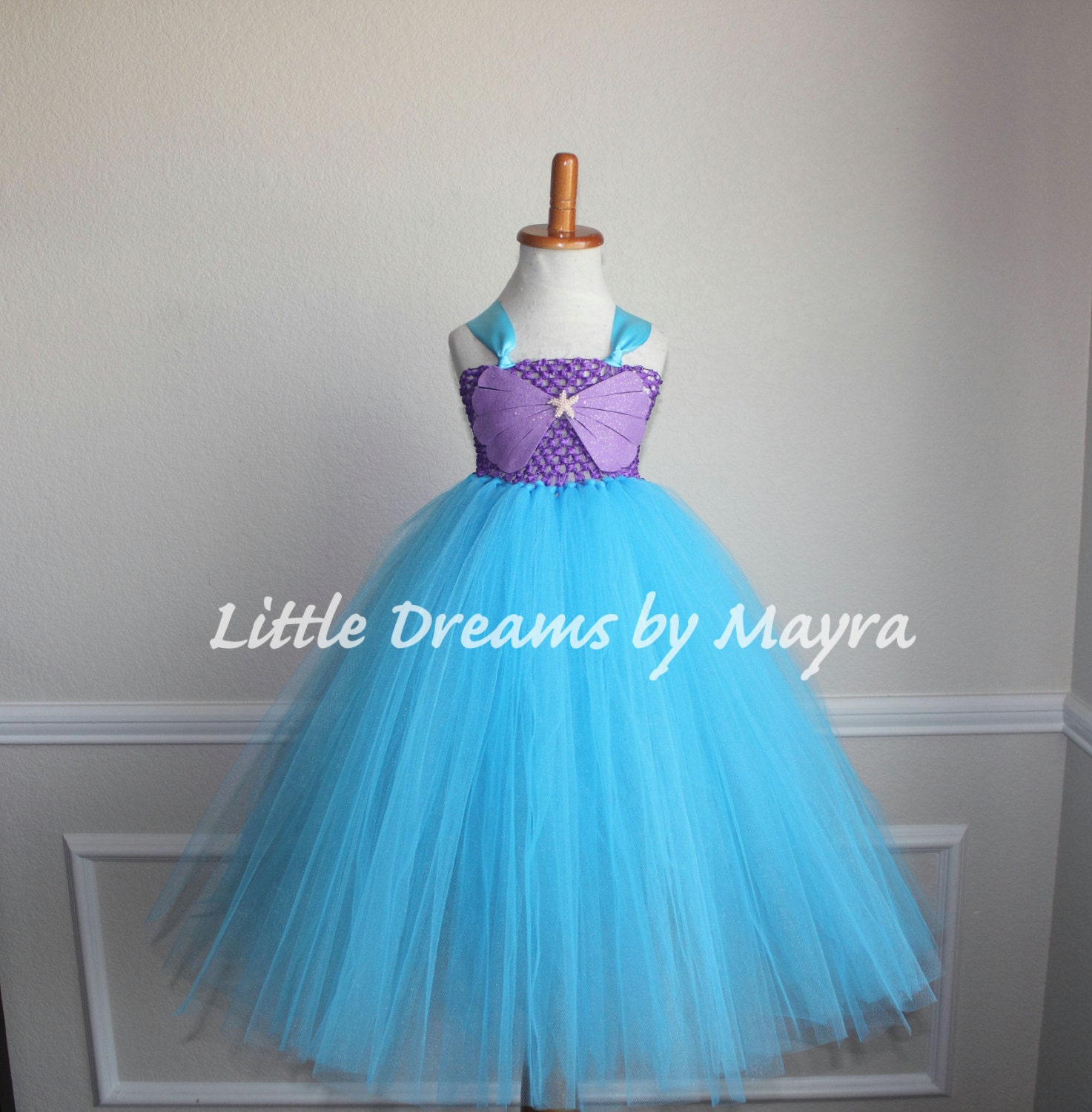 Mermaid Birthday Party Dress Mermaid Princess Dress Etsy